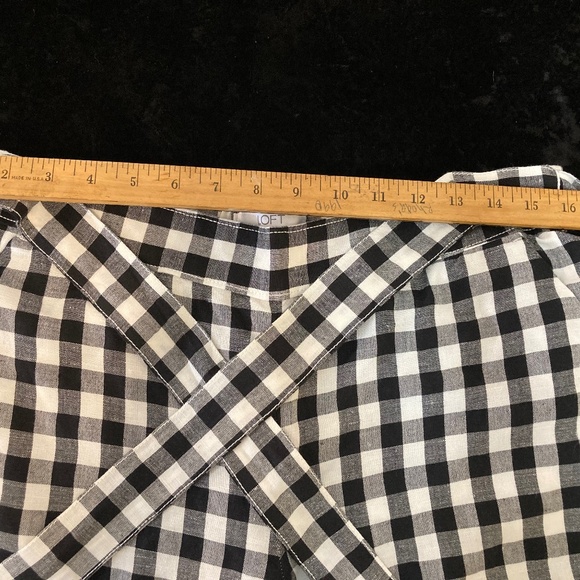 LOFT Anne Taylor gingham wide leg pants - Picture 7 of 12